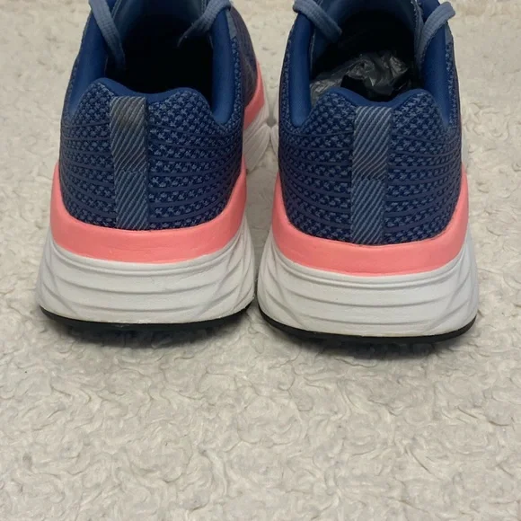 Skechers Womens Go Run Max Cushioning Elite Shoes Sneaker Size 7.5 Blue pink - Picture 7 of 12